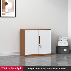 خزانة ملفات فولاذية حديثة صغيرة ببابين أفقيين للتخزين في المنزل والمكتب وغرفة النوم، متينة للاستخدام التجاري وتنظيم الملفات - Product Image 2