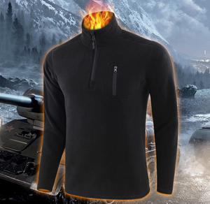 Camiseta Térmica Deportiva Táctica HBU816, Color Verde OD, Negro, Camuflaje CP, para Invierno, Forro Polar Interior y Exterior, Cálida, Gruesa, Resistente al Viento - Product Image 4