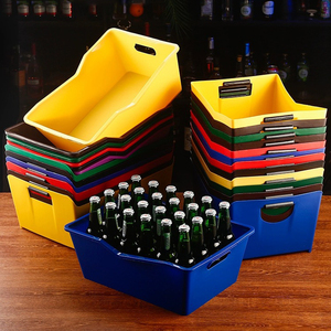 Chất lượng cao PP Bar Cube vuông dày công suất lớn đồ uống rượu bia nhựa rắn màu xanh lá cây Xô đá - Product Image 6