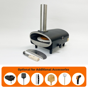 Four à pizza en <span class=keywords><strong>bois</strong></span> à granulés de gaz en acier inoxydable de 12 pouces avec cheminée pour la maison - Product Image 5