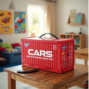 48 pezzi <span class=keywords><strong>di</strong></span> traino auto con contenitore scatola <span class=keywords><strong>di</strong></span> immagazzinaggio per bambini Mini veicoli da corsa auto giocattolo bomboniera Mini metallo auto giocattolo - Product Image 2