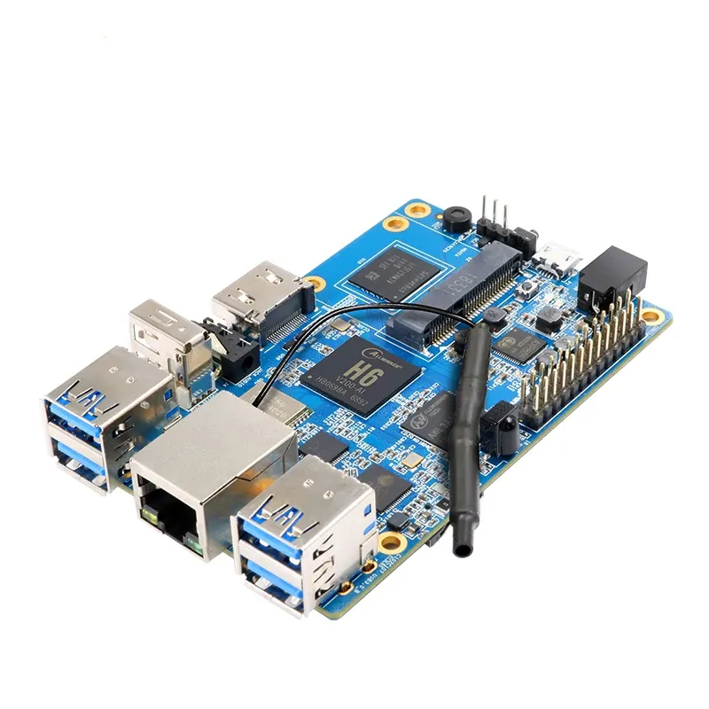 Orange PI 3 2 G8G EMMC H6 Gigabyte Ethernet-Anschluss AP6256 WIFI BT 5.0 4 * USB 3.0 Unterstützung Android 7.0, Ubuntu, Debian Single Board