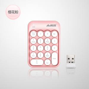 Clavier numérique sans fil Ajazz AK18 2.4G, membrane, touches en PBT chocolat, pour ordinateur de bureau, jeux - Product Image 2