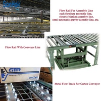 Rail à rouleaux en acier inoxydable antirouille robuste pour la manutention de matériaux, étagère de stockage