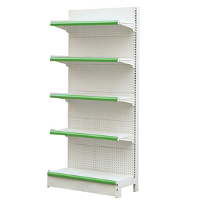 Étagère murale perforée simple face pour présentoir de fin de rayonnage en <span class=keywords><strong>magasin</strong></span> de marchandises diverses - Product Image 1