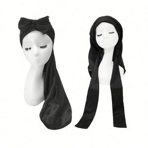 Extra Satin Sleep Bonnet for Women With Soft Elastic Band Silky Smooth Cap Long Curly <b>Braids</b> Hair Night Protection - Product Image 1