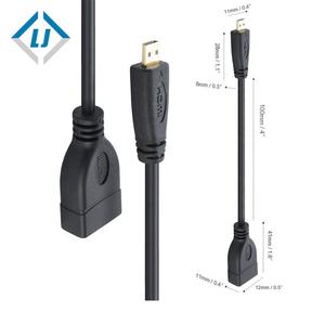 Cable <span class=keywords><strong>de</strong></span> montaje en panel <span class=keywords><strong>de</strong></span> <span class=keywords><strong>pared</strong></span> <span class=keywords><strong>de</strong></span> <span class=keywords><strong>placa</strong></span> frontal <span class=keywords><strong>HDMI</strong></span> <span class=keywords><strong>de</strong></span> 0,2 m plomo dorado - Product Image 4