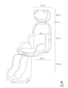 S47 Masaje Shiatsu de cuerpo completo de alta calidad con masaje de cabeza Silla de oficina en casa Asiento de coche - Product Image 2