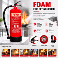Extincteur à mousse AFFF KHi 6L/9L, unité à mousse aqueuse portable pour usage commercial et industriel, certifié CE