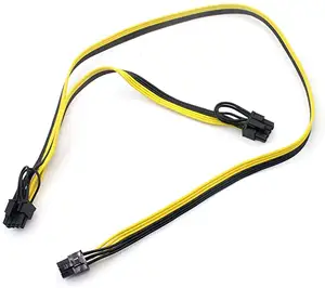 Modulaire Psu Voeding Kabels Pci-E 6pin Naar Dual 8 Pin 6 + 2pin Pci Express Interne Power Splitter Lint kabel