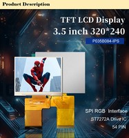 Module d'affichage LCD TFT Polcd 3,5 pouces, interface SPI RGB, 320x240, modules LCD carrés colorés