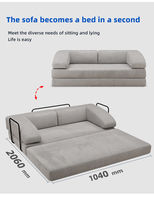 Hochdichtes Schaumstoff-Multifunktions-Kompressionssofa, rahmenloses modernes Zwei-in-Eins-Wohnzimmermöbel, vakuumkomprimiertes Sofa.