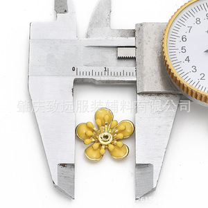 กระดุมโลหะรูปดอกไม้ 19 มม. สำหรับเสื้อผ้า รองเท้า อุปกรณ์เสริม DIY เครื่องประดับ - Product Image 2