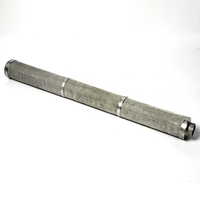 Cartucho de Filtro de Metal Sinterizado de Acero Inoxidable 304/316, Elemento Filtrante de Polvo Sinterizado Industrial para Filtración Química