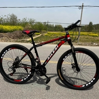 Vélo de montagne pour hommes à 21 vitesses, pneus larges, freins à disque, 26 pouces, en promotion