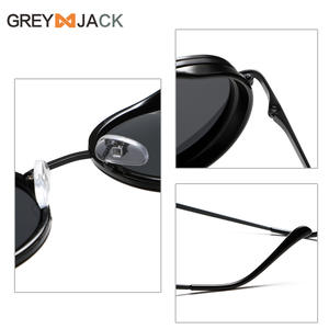 Lunettes de soleil rondes Greyjack, monture en métal unisexe, verres polarisés UV400 TAC, type 3, pour hommes et femmes - Product Image 2