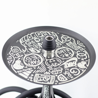 YIHE Design russe 304 acier inoxydable Cachimba Style européen Shisha tuyau narguilé Qalyan Alpha X narguilé