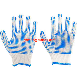 Guanti in Cotone con Puntini in PVC <span class=keywords><strong>da</strong></span> <span class=keywords><strong>10</strong></span> oz per Protezione delle Mani - Product Image 4