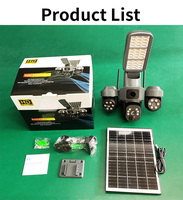 Caméra solaire sans alimentation électrique, caméra de rue solaire avec capteur de mouvement PIR, visualisation mobile à distance, caméra solaire de surveillance de jardin
