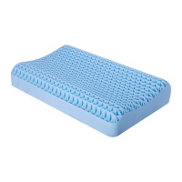 Almohada Cervical YooMeeng de TPE con Forma de Onda Refrigerante, Patrones Personalizables, Núcleo de Gel, Soporte para el Cuello, 3-3.5 kg, Antiestática, Antipolvo