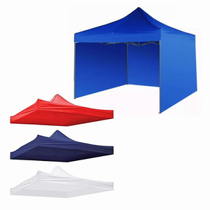 Gazebo de Tela de Poliéster con Paredes Laterales de 3m x 3m, Toldos Automáticos de 8x8, 2.5x2.5, 10x10, Gazebo Plegable de 3x3 con Laterales - Product Image 1