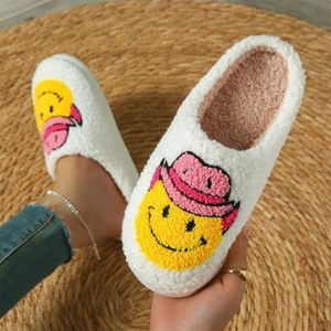 Floral Slippers <strong>Women</strong> Plush Fuzzy Indoor Shoes Cute Flower Embroidery Design Soft Warm Home Footwear with Memory Foam Slippers - Product Image 2