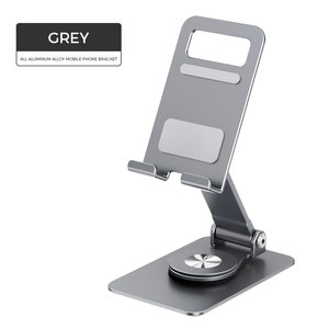 Soporte Metálico para Teléfono Móvil <span class=keywords><strong>TEMON</strong></span>, Giratorio, Plegable, de Aleación de Aluminio, Anticorrosión, Impermeable, para Escritorio, Hogar, Portátil, con Logotipo Personalizado - Product Image 4