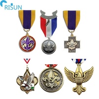 Fabricant de médailles personnalisées, producteur de médailles 3D en émail, Boy Scout of America BSA Eagle Scout Award, médaille, médaillon, médaille de scout personnalisée