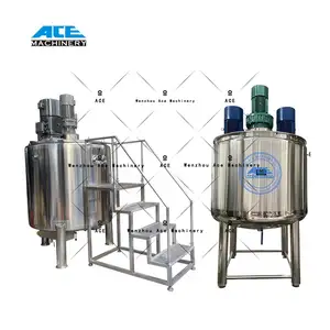 Multi Function 1000L Sanitary Stainless Steel Vertical Cosmetic Liquid Chemical Mixing Equipment Tank