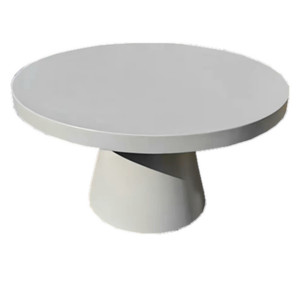 Nuovissimo <span class=keywords><strong>Tavolino</strong></span> da Caffè in Cemento Bianco dal Design Semplice e Contemporaneo, per Interni ed Esterni, Mini <span class=keywords><strong>Tavolino</strong></span> Laterale Durevole e Facile da Pulire - Product Image 5