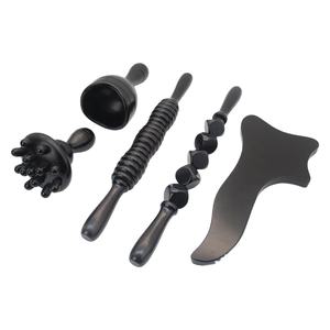 Thérapie Muscle Roller Stick Body Sculpting <span class=keywords><strong>Tools</strong></span> Réduire la Cellulite Noir Bois Thérapie <span class=keywords><strong>Massage</strong></span> Outils Ensemble - Product Image 4