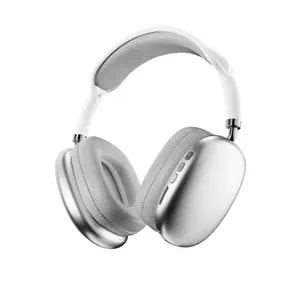 P9 Pro Max Air headphone Bluetooth nirkabel, Headset Gaming olahraga Over Ear pod mikrofon penghilang kebisingan untuk Apple