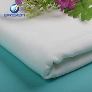 Vintage <span class=keywords><strong>Polyester</strong></span> tùy chỉnh trắng vải đàn hồi cho christening gown - Product Image 1