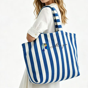 Borsa Tote Trendy in Morbido Tessuto Spugna con Cerniera, Grande Capacità, Borsa a Tracolla in Tessuto per <span class=keywords><strong>Spiaggia</strong></span> <span class=keywords><strong>e</strong></span> Palestra - Product Image 1
