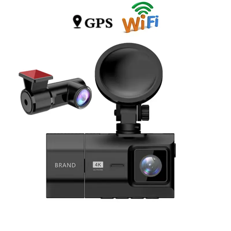 Factory Wholesale Optional 4K 1080p Wireless 3 Lens Car Dash Cam 2 Inch Ips Dash Camera Dvr Video Recorder