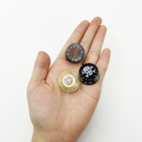 Bouton de potentiomètre transparent en acrylique en forme de crâne pour guitare électrique LP SG, bouton rond de contrôle du volume et du tonalité pour guitare et basse