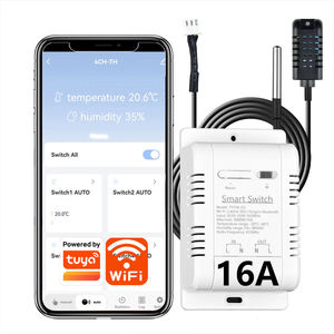 สวิตช์ควบคุมอุณหภูมิอัจฉริยะ TY-TDQ-16A-220v Tuya WiFi 16A พร้อมระบบตรวจสอบการใช้พลังงาน เทอร์โมสตัทอัจฉริยะสำหรับบ้าน - Product Image 1