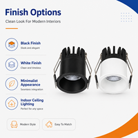 Plafonnier encastré LED COB anti-éblouissement en aluminium, fabrication OEM ODM, pour l'éclairage intérieur résidentiel et hôtelier