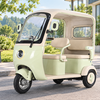 Tricycle électrique pour adultes 650W, populaire, multicolore, compact, facile à stationner, avec auvent contre le vent et la pluie, idéal pour les routes étroites