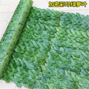 E07444 Atacado Falso Cerca Planta Verde Subiu Guirlanda de Hera <span class=keywords><strong>Artificial</strong></span> da folha de Plátano Planta Cerca para Jardim Parque Do Hotel Casamento Decoração - Product Image 6