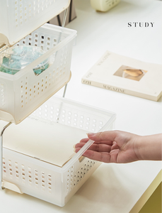 Blanc 2 niveaux cuisine salle à manger salle de bain organisateur plateau tiroir coulissant/<span class=keywords><strong>sous</strong></span>-évier stockage et organisation - Product Image 4