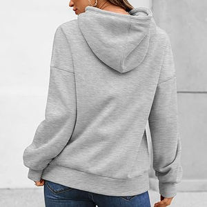 Custom High Quality Oversized Heavyweight Women's Hoodie Sweatshirt 240g Cotton <b>Foam</b> 3D Puff Printing Knitted 3D Front - Product Image 2