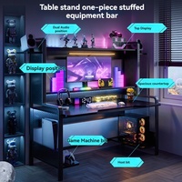 Bureaux d'ordinateur pour jeux vidéo pour l'e-sport, design moderne, MDF durable, utilisation à domicile et au bureau