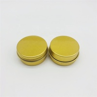 10ml petit pot rond en aluminium doré avec couvercle à vis emballage de stockage de crème cosmétique pour le visage boîte en étain en aluminium