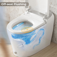 WC intelligent de luxe avec bidet intégré, couvercle à ouverture/fermeture automatique, siège allongé chauffant, eau chaude instantanée, séchoir et télécommande