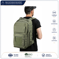 Sac à dos tactique pour bébé avec matelas à langer, sangles pour poussette, accès intégré aux lingettes et pochette isotherme – Édition UK