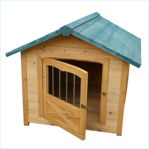 Casa para perros de gran tamaño, Perrera de madera, cama para mascotas, casa para perros y gatos impermeable para exteriores, jaula Interior para perros y gatos, nido con cojín - Product Image 4
