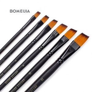 6 Pcs Nylon Wooden Handle Watercolor Artist <b>Paint</b> Brush for Acrylic Watercolor Painting - Product Image 1