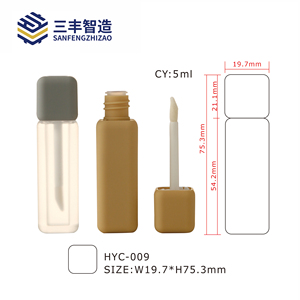 หลอดลิปกลอสแบบสี่เหลี่ยมฝ้าแบบใหม่ บรรจุภัณฑ์เครื่องสำอาง - Product Image 3