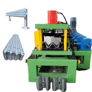 เครื่องขึ้นรูปม้วนเหล็กชุบสังกะสี2-4มม. 2คลื่น3ลำแสงลำแสงลำแสง3มิติสำหรับการจราจรบนทางหลวง - Product Image 1